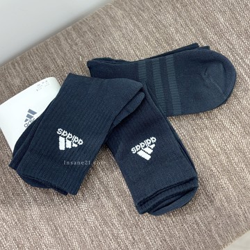 ADIDAS SOCKS 訓練 長襪 黑 三雙一組 IC1310