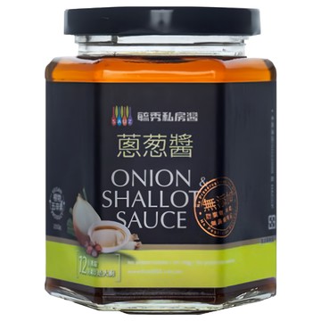 毓秀私房醬 蔥葱醬 五辛素  正宗台式調味醬 12倍濃縮  250g  1罐