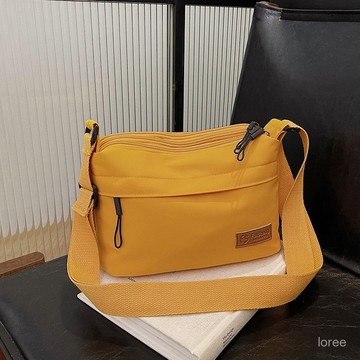 🔥品質超好🔥男女衕款布包日係時尚簡約韓版肩包隔層大容量女包多層斜挎包女