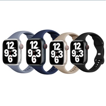 Apple Watch 錶帶 UniSync Apple Watch Series 42/44/45/49mm 通用矽膠蝶扣錶帶 黑色
