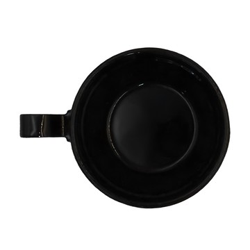 FUJIHORO 富士琺瑯 REMO系列 (不銹鋼柄) 野餐餐具 鋼板琺瑯雪拉碗 350ml  黑色  1個