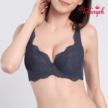黛安芬-E+大女人系列 包覆透氣 E-G全罩杯內衣 黑色｜F27-805 K4