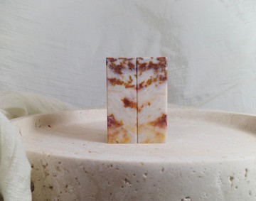 【日好手工刻印・情人結婚對章】巴林石 V14