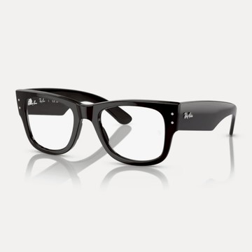 Ray Ban｜RX0840V-2000 方形膠框光學眼鏡【葛洛麗雅眼鏡】