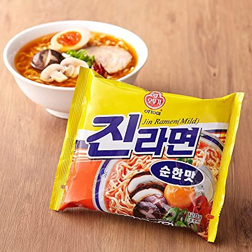 オンガネジャパン ジンラーメン(5袋)（中辛）120g オットギ 韓国ラーメン インスタントラーメン