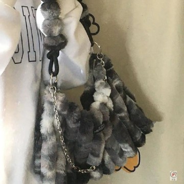✨ 卿選好物 ✨包包女雜染毛毛包包2023秋冬新款包包大容量通勤學生毛絨托特包潮
