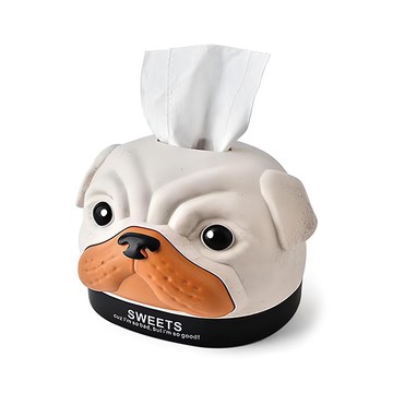 小麥購物 巴戈造型 衛生紙盒 L1132  杏色  16.5 x 13.5cm