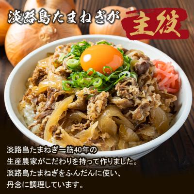 ふるさと納税 淡路市 淡路島たまねぎ牛丼の具　10食×12ヶ月