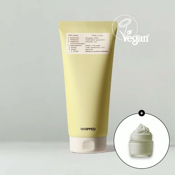 WHIPPED 萊姆酪梨奶油潔面乳 130g 贈艾草茶樹潔面乳 25ml 官方旗艦店