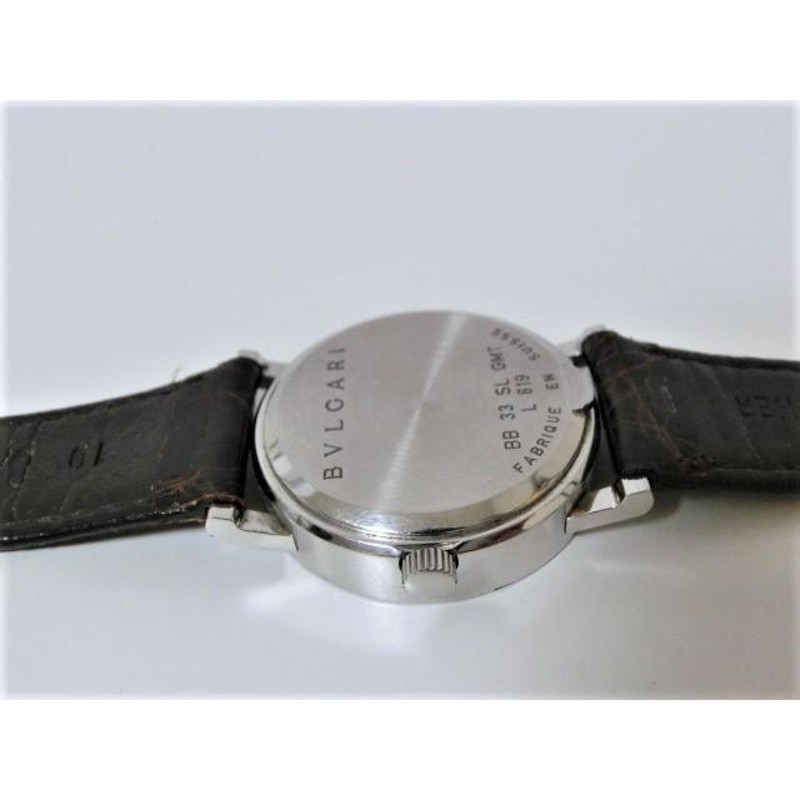 ブルガリ ブルガリブルガリ BB33SL GMT メンズ 腕時計 デイト SS  