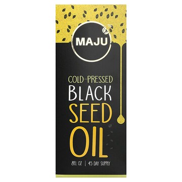 Maju Superfoods, 冷榨黑籽油，5 克，8 液量盎司
