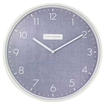 Artichoke 掛鐘 北歐風靜音時鐘  藍布紋