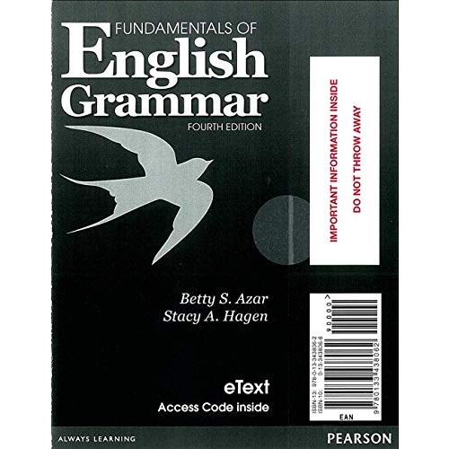 Azar-Hagen Grammar Fundamentals English 4th Edition Student eText with Audio without Answer Key