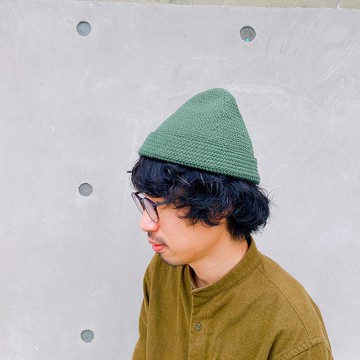 威利 Willy 手織棉帽 軍綠色 chokdee-muakdeedee