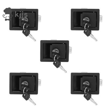 臺灣現貨5x 房車槳進入門鎖閂鎖把手旋鈕露營拖車拉式面板門鎖