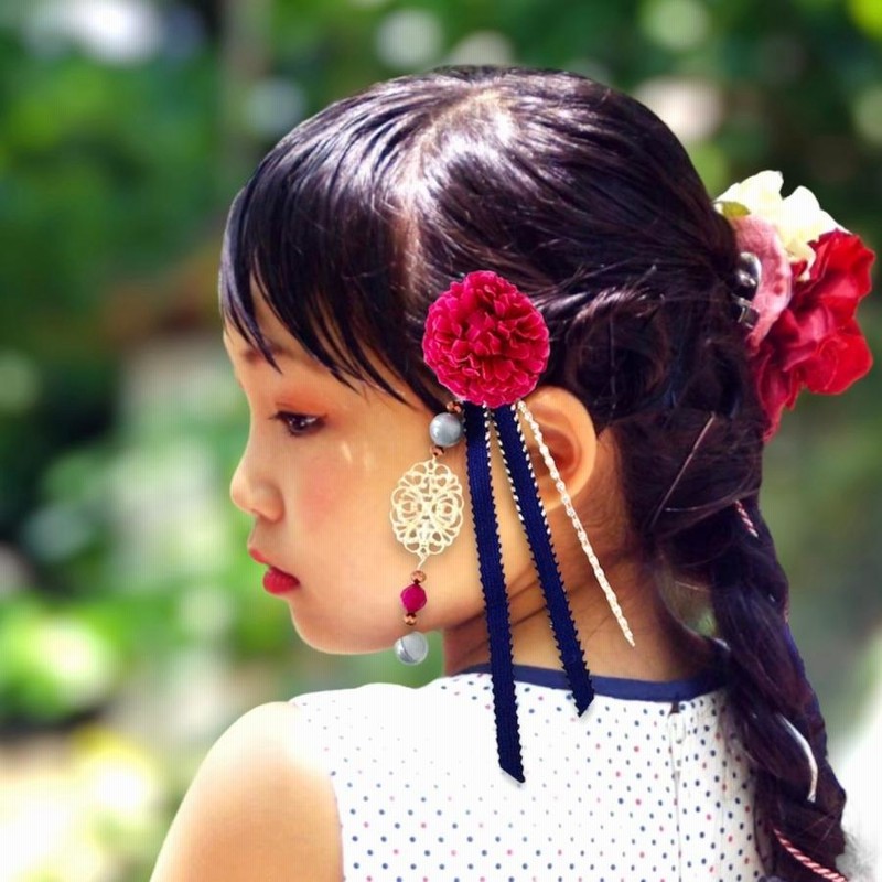 mcmc様 アップスタイルにゆらゆら揺れる花かんざし＊結婚式 成人式 髪飾り mcmc様 アップスタイルにゆらゆら揺れる花かんざし＊結婚式 成人