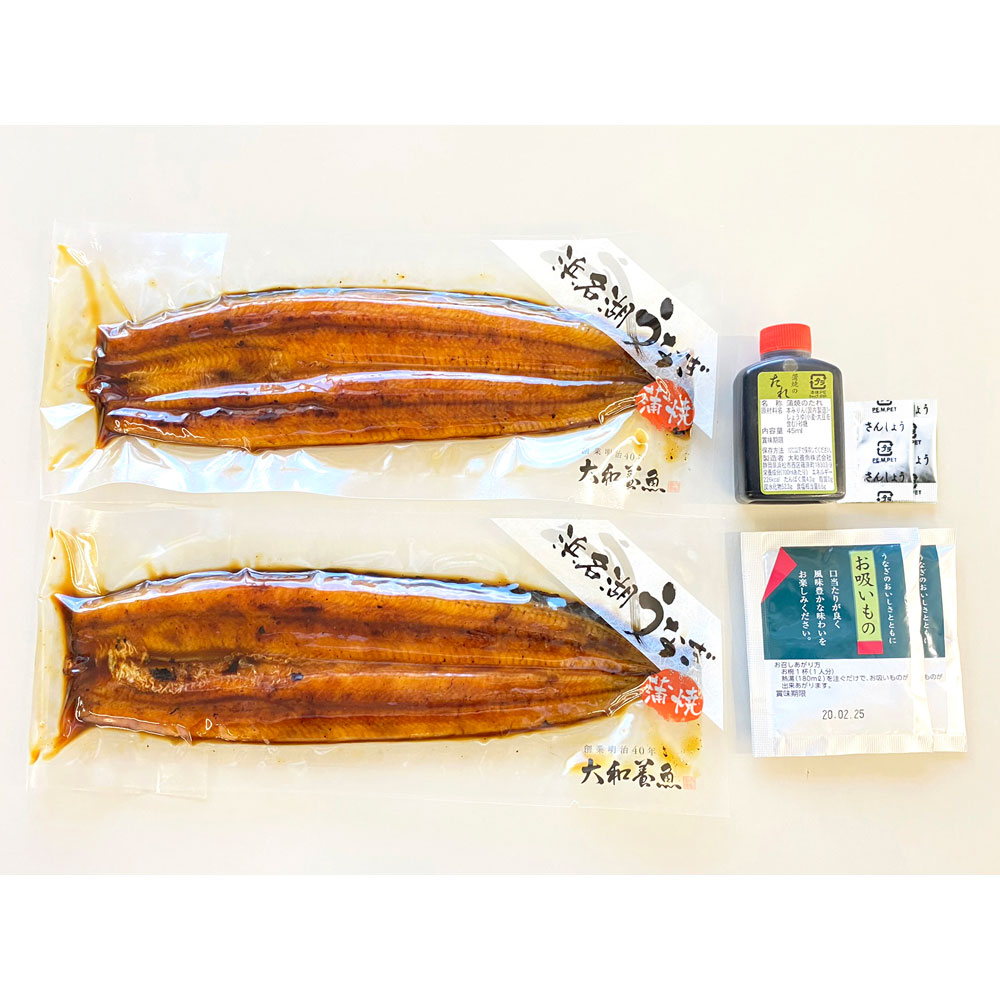 大和養魚 浜名湖うなぎ長蒲焼（120g）2尾