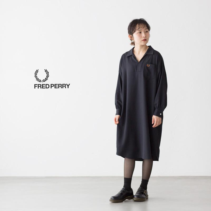フレッドペリー レディース ウーブン シャツドレス F8652