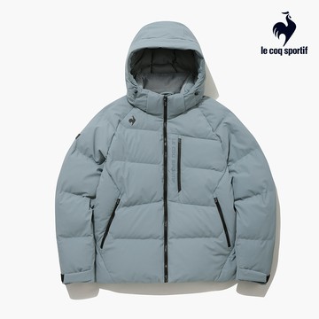 【LE COQ SPORTIF 法國公雞】男女款藍色休閒潮流羽絨外套LKU63299