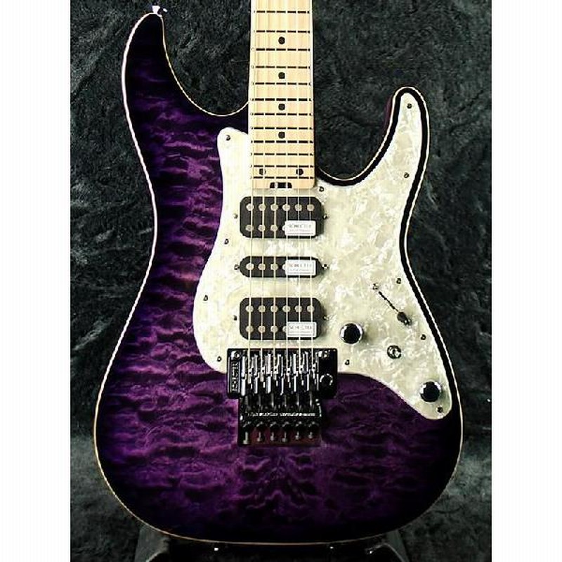 Schecter SD-DX-24 AS PRSB/M アッシュボディ パープル《エレキギター ...