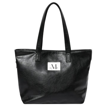 韓國 MUCENT RIENNE SIDE ZIPPER LEATHER 側邊拉鍊皮革質感肩背包 黑色 BLACK