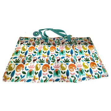 Rex LONDON 玩具/衣物/垃圾回收 多功能防水環保收納袋/萬用袋/分隔袋 RL29052  森林樂園 多色  1個  29 公分 x 75 公分 x 35公分