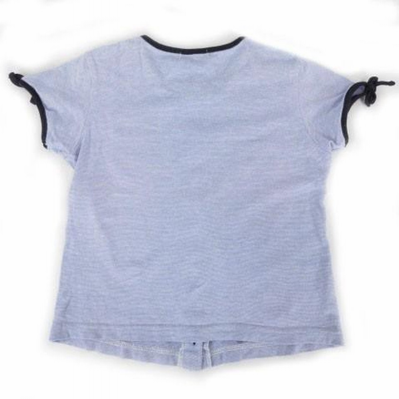 ファミリア Familiar カーディガン 半袖 切替 リボン 刺繍 女の子  