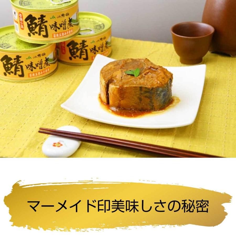 福井缶詰 マーメイド印 鯖 食べ比べ 水煮 味噌煮 味付 缶詰 サバ ノルウェー産 新鮮 鯖缶 セット 脂乗り 魚 家呑み 巣ごもり おかず 酒の肴 備蓄 食料 保存食 贈