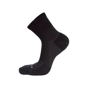 FootSpa足弓萊卡氣墊短襪 - M素黑