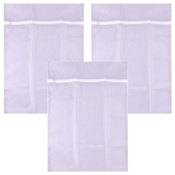 AXIS 艾克思 方形細密網洗衣袋 衣物收納袋 約40x50公分  紫色  3個