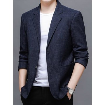 春秋休閑西裝外套男士商務免燙大碼單西服上衣韓版時尚帥氣外套潮