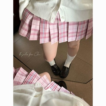 現省更多✅ JK格裙 百褶裙 半身裙 原創正版 櫻花季 粉色 甜美 學院風 夏季 日系 女裙 QT72