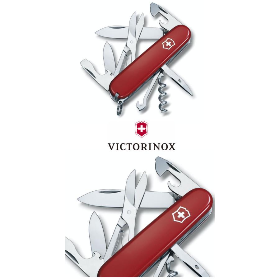 VICTORINOX ナイフ 万能ナイフ ビクトリノックス クライマー マルチツール 小型ナイフ 小型 折りたたみ アウトドア キャンプ レジャー 登山 軽量 1.3703 OTTD