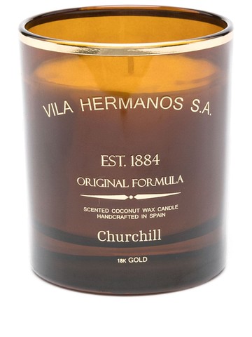 LADENAC - Churchill scented candle (566g) - unisex - glass/18kt Gold - One Size - Brown
