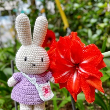 荷蘭 Just Dutch | Miffy 米飛兔和她的紫羅蘭洋裝及小花包