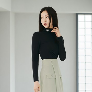 高領細條紋輕盈修身長袖上衣 ｜共4色｜GT3004G