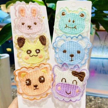 🐹 台灣現貨 韓版 少女髮夾 可愛蕾絲動物髮夾 女童可愛髮飾 瀏海夾 BB夾 A02
