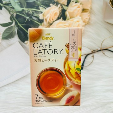 日本 AGF LATORY水果風味茶粉 芳醇蜜桃風味 7本入｜全店$199免運