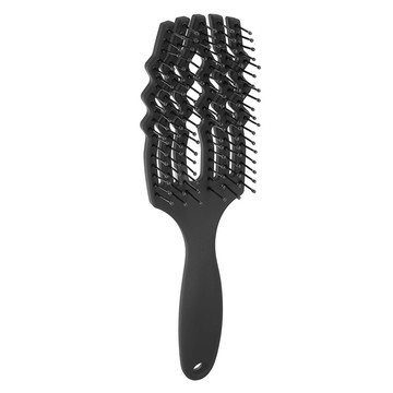 抗靜電毛躁柔順摩髮梳 尼龍材質  石墨黑  1個