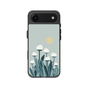 iPhone Air Clear (相機按鈕) 酷墨灰 - ilovedoodle (Lim Heng Swee) - White Cat Flowers - 白貓花朵