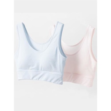 頂呱呱少女文胸發育期學生初中生高中生青春期內衣背心頂瓜瓜2件