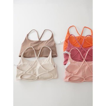 瑜伽吊帶女內搭外穿裸感背心交叉美背運動文胸健身服瑜伽內衣聚攏