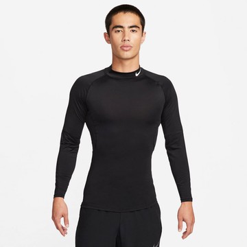 NIKE AS M NP DF TIGHT LS MOCK 男運動長袖 黑-FB7909010