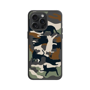 iPhone 15 Pro Max SolidX 黑 - Camouflage / 迷彩 - 喵迷彩-黑
