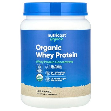 Nutricost, 有機乳清蛋白，原味，1 磅（454 克）