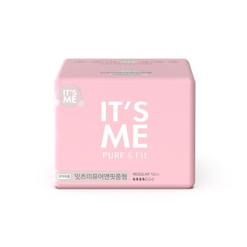 It's Me Pure & Fit 純棉衛生棉 中型  1個  12片