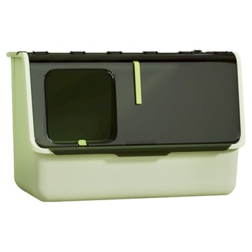 UrbanPaw 守愛前艙口超大全封閉貓砂盆  1個  黑綠色  60 x 38 x 40cm