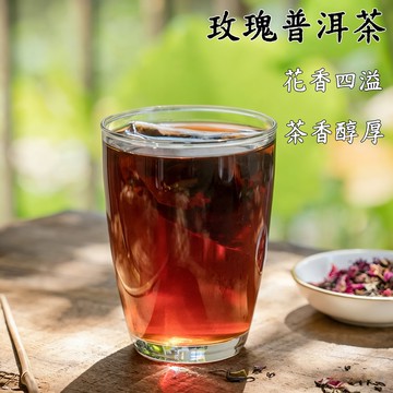 台灣現貨 隔日到貨 玫瑰普洱茶 玫瑰花茶 花茶茶包 花茶 袋泡茶 花茶組合茶 三角茶包 泡水 獨立包裝