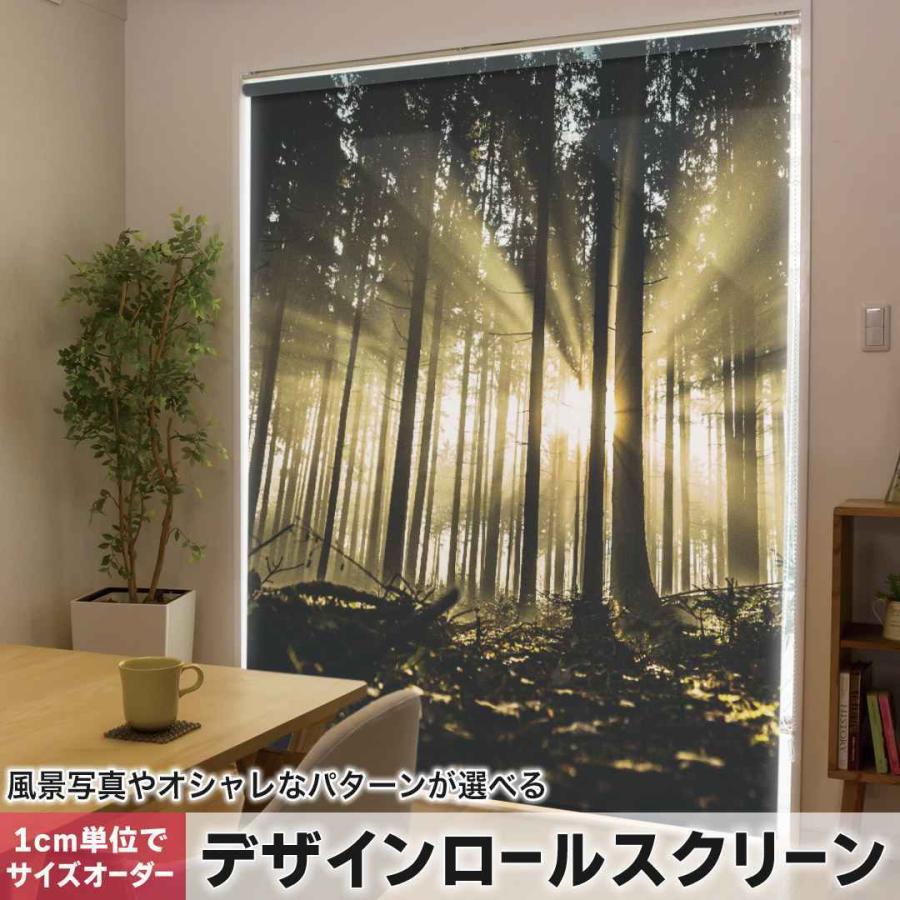 デザインロールスクリーン.横＋縦が280cmまでオーダーメイド 和風 ロールスクリーン オーダーメイド 幅120〜140×高さ216