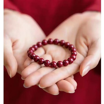 【米蘭精品】現貨+預購 硃砂手鍊朱砂手珠手鏈-轉運除穢淨化招財開運本命年真品原礦帝王砂74lh23